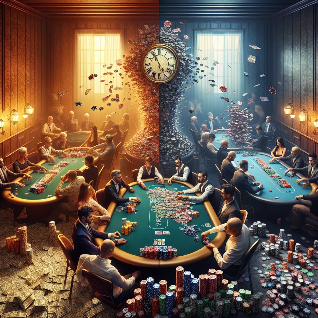 Diferențe între cash game și turnee